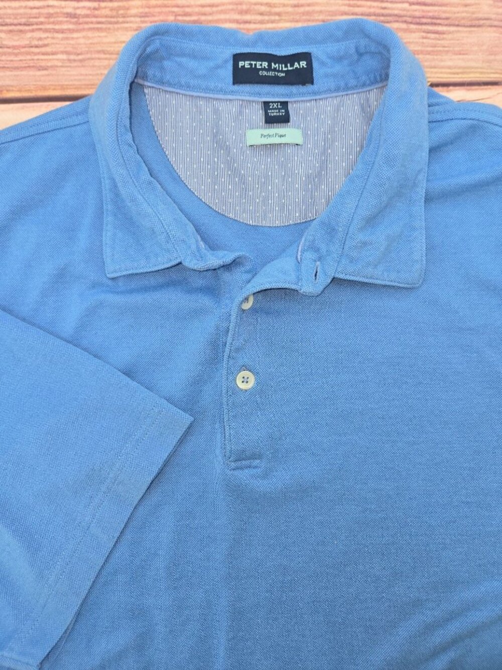 Peter Millar Collection Blue Perfect Pique Polo Shirt XXL